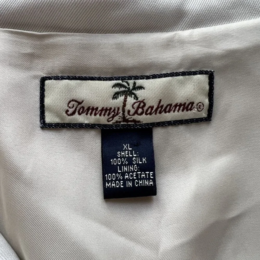 Tommy Bahama Khaki Silk Blazer Sports Coat-Size XL